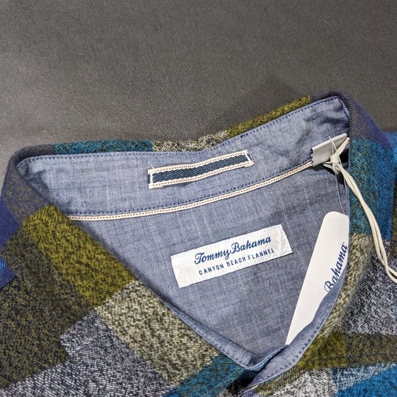 Tommy Bahama Multicolor Plaid Button Down Shirt - Picture 3 of 15